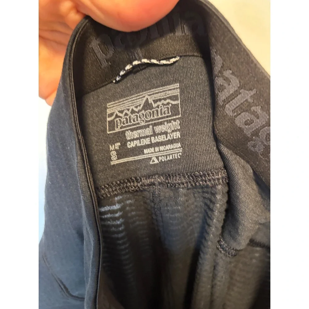 Patagonia Mens Thermal Weight Capilene Baselayer Bottoms Black Small
